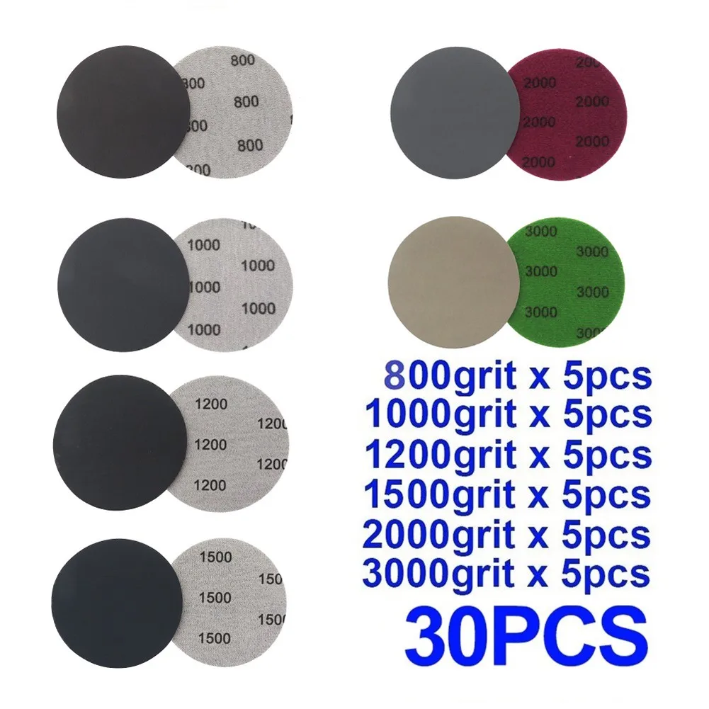 Polishing Sandpaper Sanding Wood 3 Inch 30pcs/set 800 1000 1200 1500 2000 3000 Grit
Polishing Sandpaper Sanding Wood 3 Inch 30pcs/set 800 1000 1200 1500 2000 3000 Grit