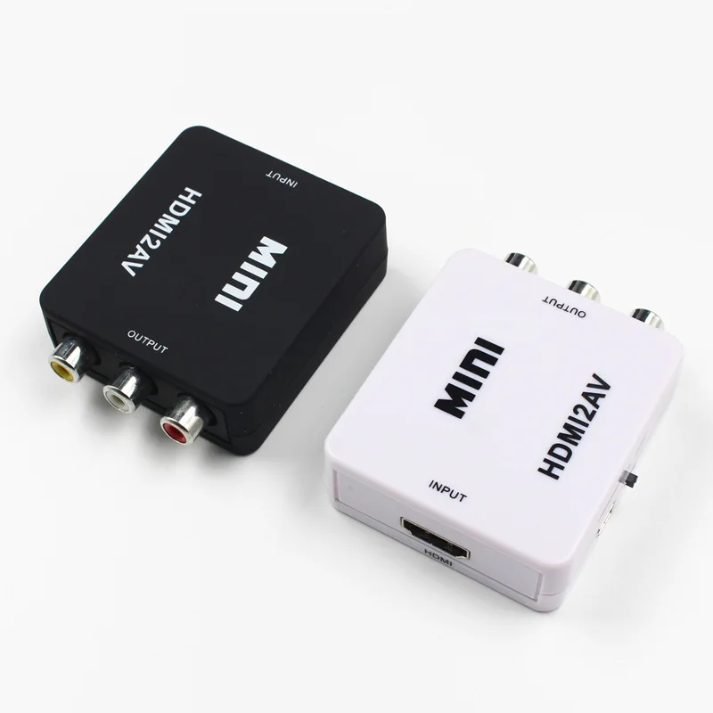 Горячая Распродажа HDMI к RCA AV/CVBS адаптер HD 1080P Mini HDMI2AV видеопреобразователь для PS3 VCR