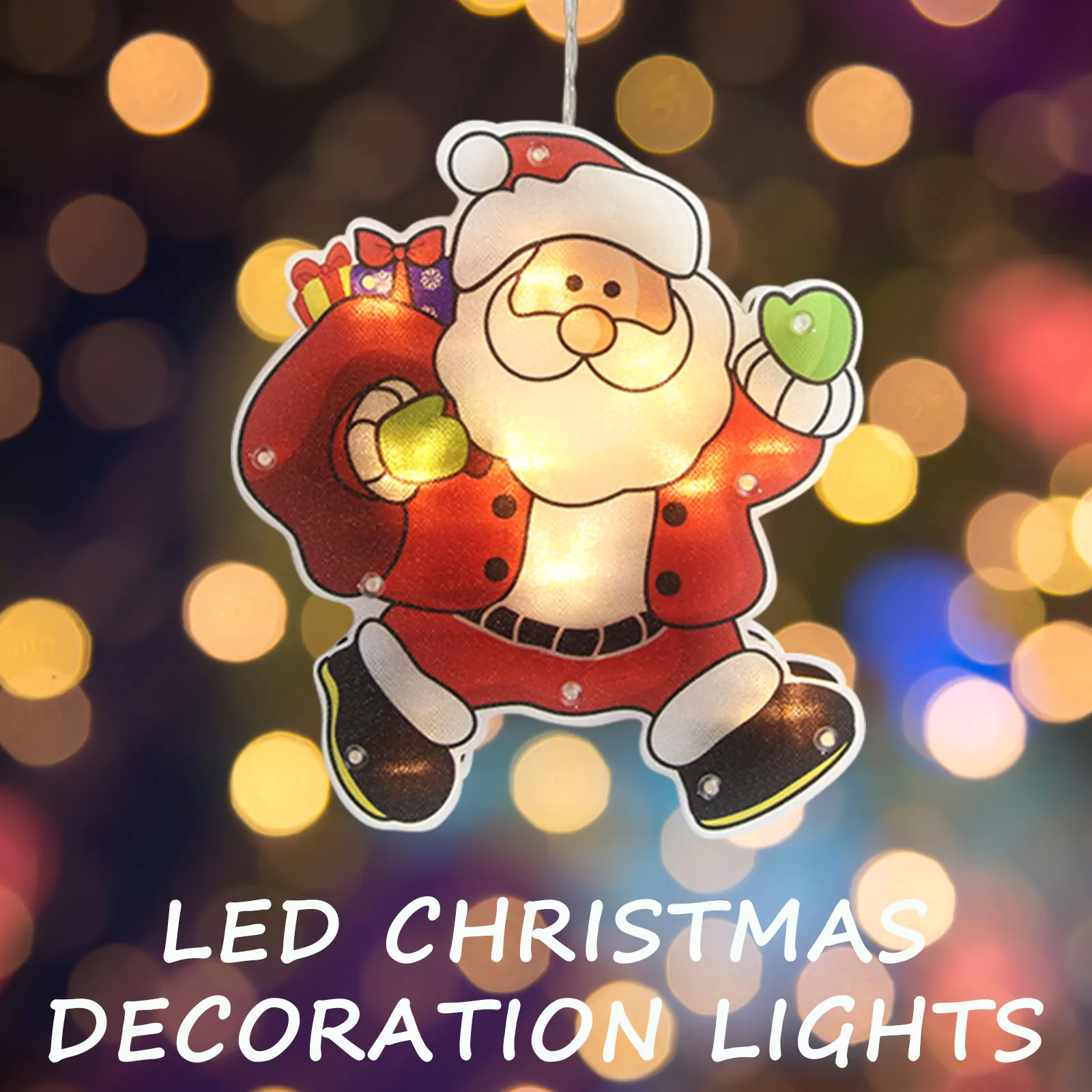 LED Christmas Lights Window Decoration - Christmas Hanging 3D Lights with Suction Cup, PVC Fairy Lights Christmas String Lights
LED Christmas Lights Window Decoration - Christmas Hanging 3D Lights with Suction Cup, PVC Fairy Lights Christmas String Lights