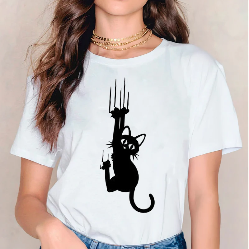 Women T-shirts T Top Shirt Cat Face Clothing 90s Trend Cat Summer Autumn Ladies Print Lady Womens Graphic Female Tee T-Shirt
Women T-shirts T Top Shirt Cat Face Clothing 90s Trend Cat Summer Autumn Ladies Print Lady Womens Graphic Female Tee T-Shirt