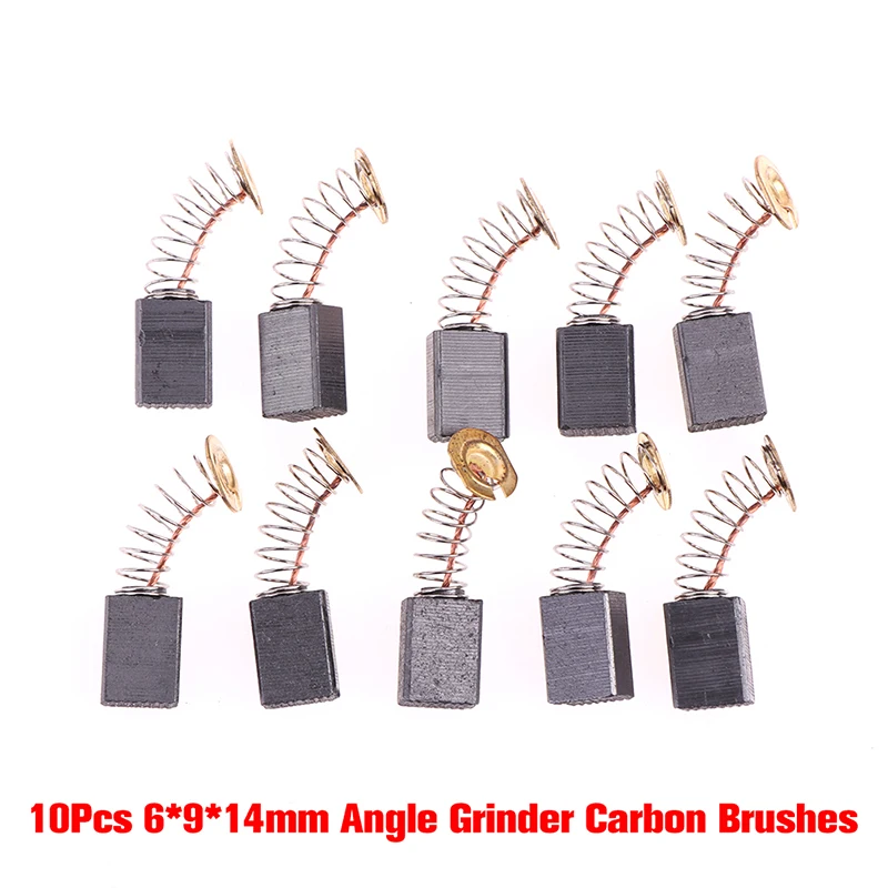 10Pcs Angle Grinder Carbon Brushes 6*9*14mm Power Tool Electric Motor Spare Part Multi-Model Carbon Brush
10Pcs Angle Grinder Carbon Brushes 6*9*14mm Power Tool Electric Motor Spare Part Multi-Model Carbon Brush