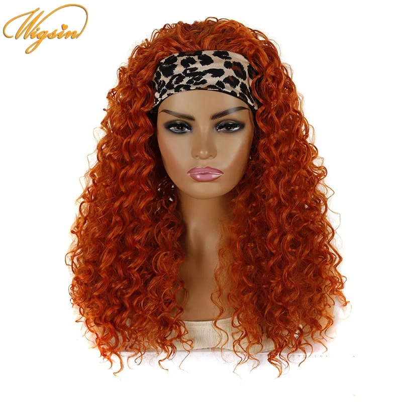 WIGSIN Synthetic Deep Wave Headband Wigs 24Inch Long Black Brown Head Scarf Wigs for Black Women
WIGSIN Synthetic Deep Wave Headband Wigs 24Inch Long Black Brown Head Scarf Wigs for Black Women