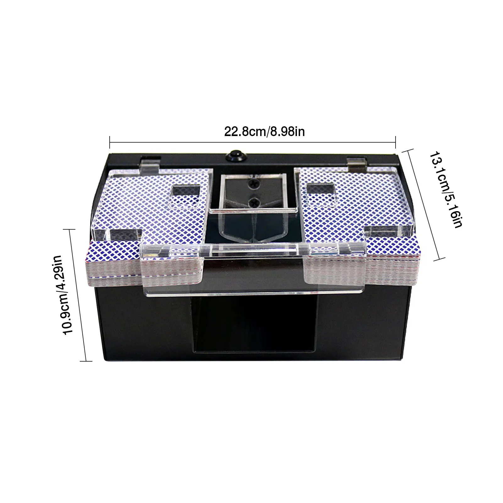 Automatic Shuffler 1-2 Sets Of Playing Card Shuffler For Plastic Cards Playing Cards Wide Cards And Narrow Cards
Automatic Shuffler 1-2 Sets Of Playing Card Shuffler For Plastic Cards Playing Cards Wide Cards And Narrow Cards