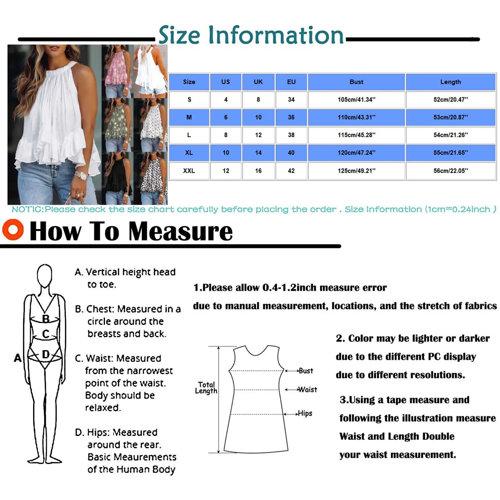 Sexy Layered Ruffles Print Sleeveless T-shirt Top Women's Summertime O-neck Vest Harajuku Loose Pure Color T Shirt Tops
Sexy Layered Ruffles Print Sleeveless T-shirt Top Women's Summertime O-neck Vest Harajuku Loose Pure Color T Shirt Tops