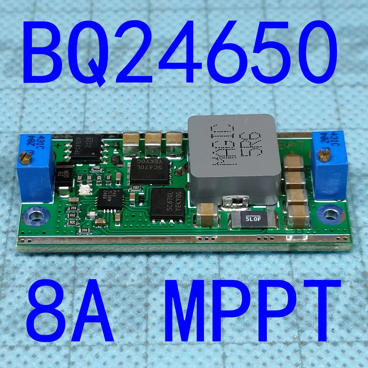 Solar Lithium Lead-acid Battery High-power Multi-function Charging Module ZC BQ24650 MPPT 8A100W
Solar Lithium Lead-acid Battery High-power Multi-function Charging Module ZC BQ24650 MPPT 8A100W