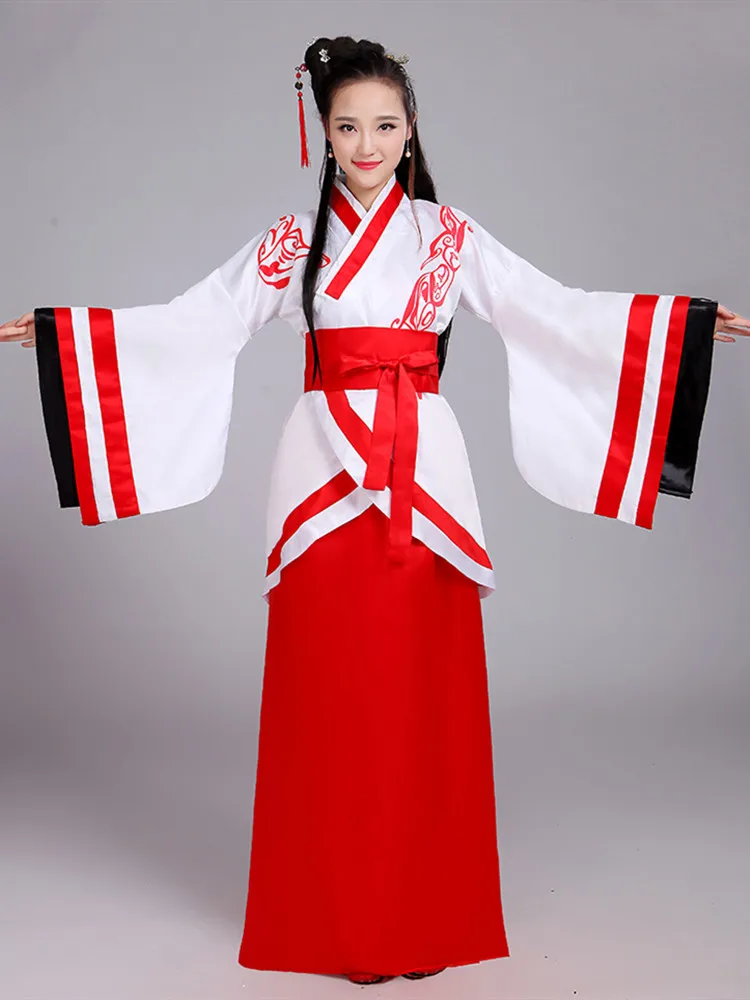 Elegant Chinese Traditional Fairy Hanfu for Women Festival Clothing White Dance Dresses Costume Tang Dynasty Ancient Costume
Elegant Chinese Traditional Fairy Hanfu for Women Festival Clothing White Dance Dresses Costume Tang Dynasty Ancient Costume
