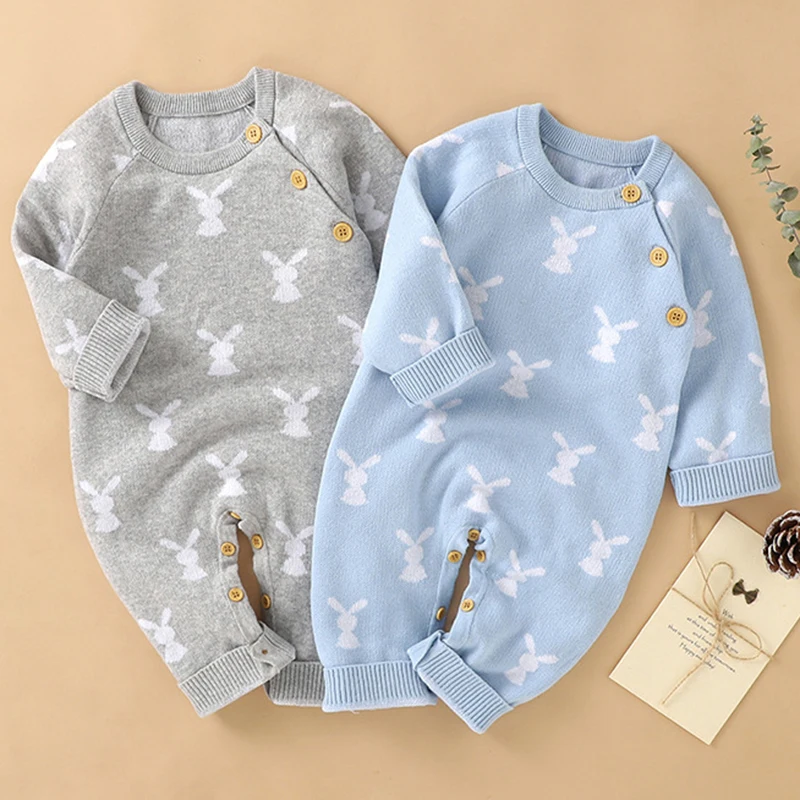 Autumn Infant Kids Baby Clothes Rompers Cute Baby Boy Girl Long Sleeve Rabbit Knit Jumpsuit Newborn Baby Boy Girl Rompers
Autumn Infant Kids Baby Clothes Rompers Cute Baby Boy Girl Long Sleeve Rabbit Knit Jumpsuit Newborn Baby Boy Girl Rompers
