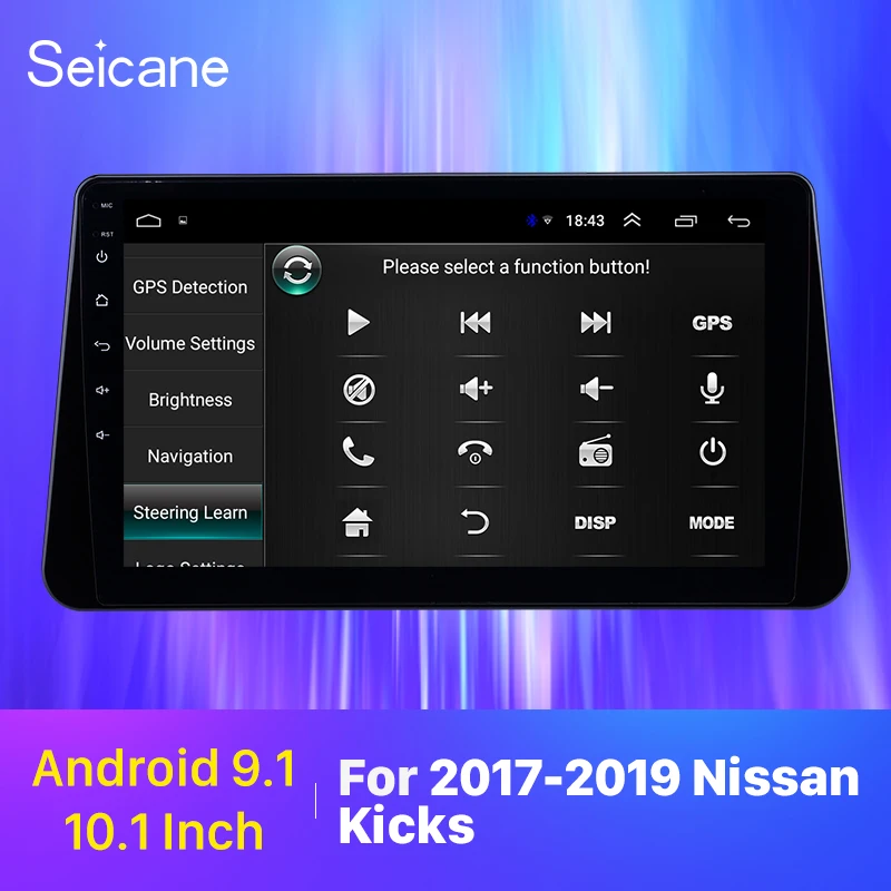 Seicane Android 9.1 10.1 inch car GPS Radio for Nissan Kicks 2017 2018 2019 With HD Touchscreen Bluetooth support Carplay TPMS
Seicane Android 9.1 10.1 inch car GPS Radio for Nissan Kicks 2017 2018 2019 With HD Touchscreen Bluetooth support Carplay TPMS