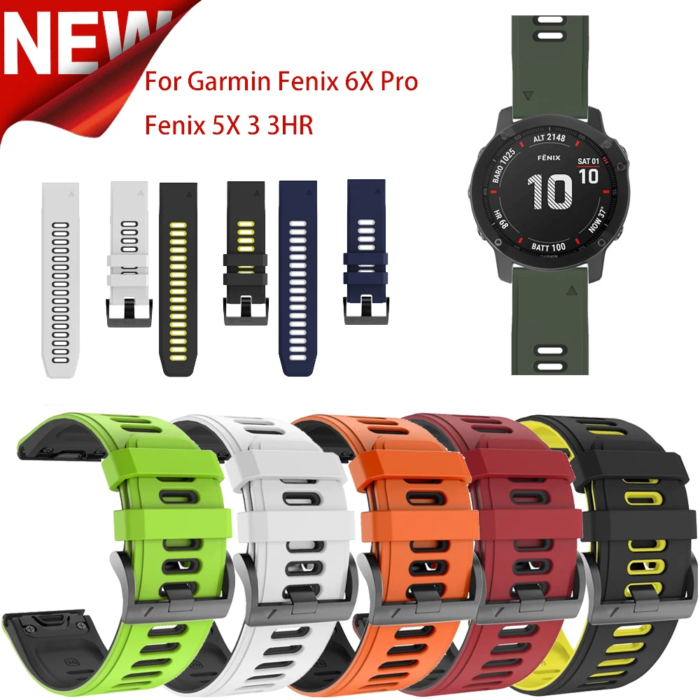 New Watch band with Quick Release Watch Strap For Garmin Fenix 5 5S 5X 6 6S 6XPro Watchband Fashion Sports Silicone Wrist Band
New Watch band with Quick Release Watch Strap For Garmin Fenix 5 5S 5X 6 6S 6XPro Watchband Fashion Sports Silicone Wrist Band