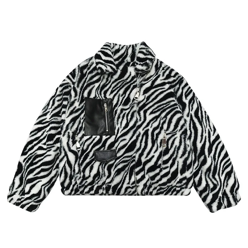 QING MO 2020 Winter New Women Moto & Biker Style Jacket Women Zebra Striped Jacket Pu Leather Patchwork Short Coat ZQY6018
QING MO 2020 Winter New Women Moto & Biker Style Jacket Women Zebra Striped Jacket Pu Leather Patchwork Short Coat ZQY6018