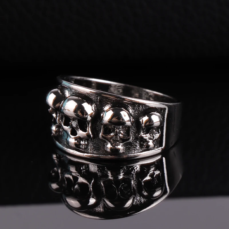 Personality Men's Fashion Stainless Steel Skull Band Ring Hip Hop Punk Gothic Engagement Jewelry Rings Size 6-13 for men gift
Personality Men's Fashion Stainless Steel Skull Band Ring Hip Hop Punk Gothic Engagement Jewelry Rings Size 6-13 for men gift