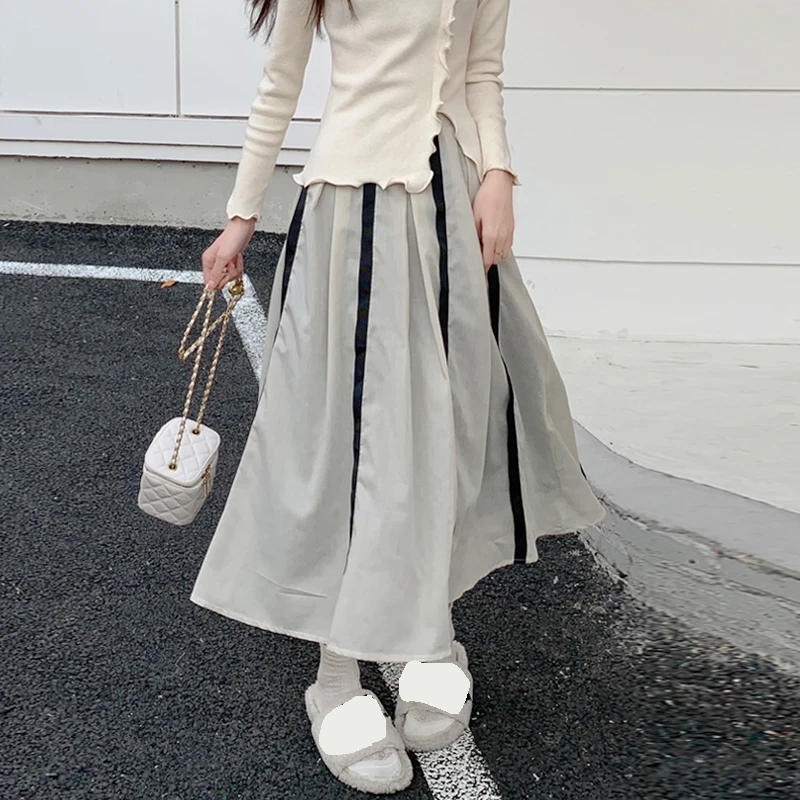 Korejepo Sweet Skirt Slim High Waist Women's Autumn Winter 2021 New Casual Medium Length A-line Korean Fashion Pleated Skirts
Korejepo Sweet Skirt Slim High Waist Women's Autumn Winter 2021 New Casual Medium Length A-line Korean Fashion Pleated Skirts
