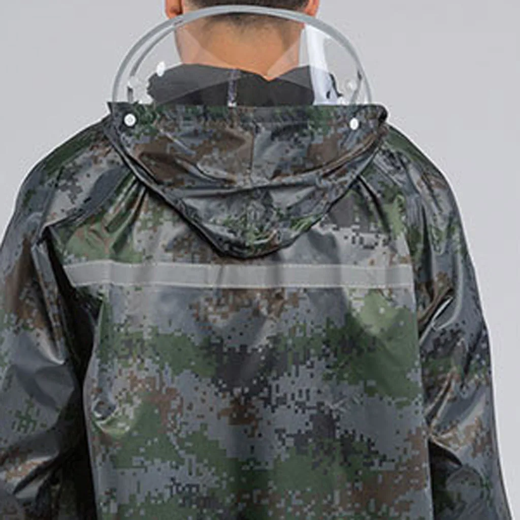 New Fashion Women Men Reflective Raincoat Portable Outdoor Travel Rainwear Waterproof Camping Hooded Polyester Rain Cover Z0325
New Fashion Women Men Reflective Raincoat Portable Outdoor Travel Rainwear Waterproof Camping Hooded Polyester Rain Cover Z0325