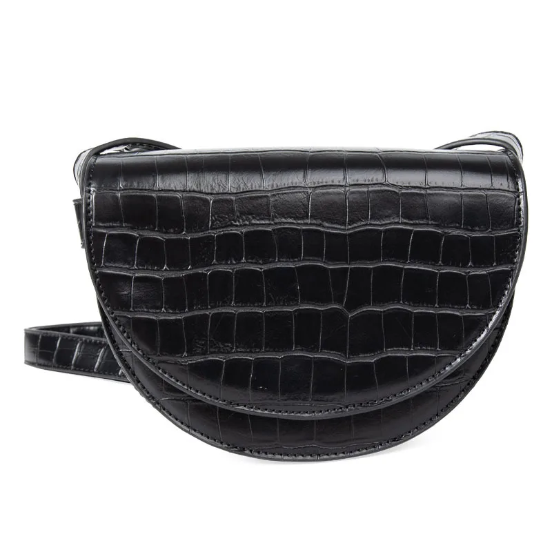 Stream One-shoulder Women's Bag Oblique Bag Semi-circular Niche Crocodile-print PU Underarm Bag
Stream One-shoulder Women's Bag Oblique Bag Semi-circular Niche Crocodile-print PU Underarm Bag