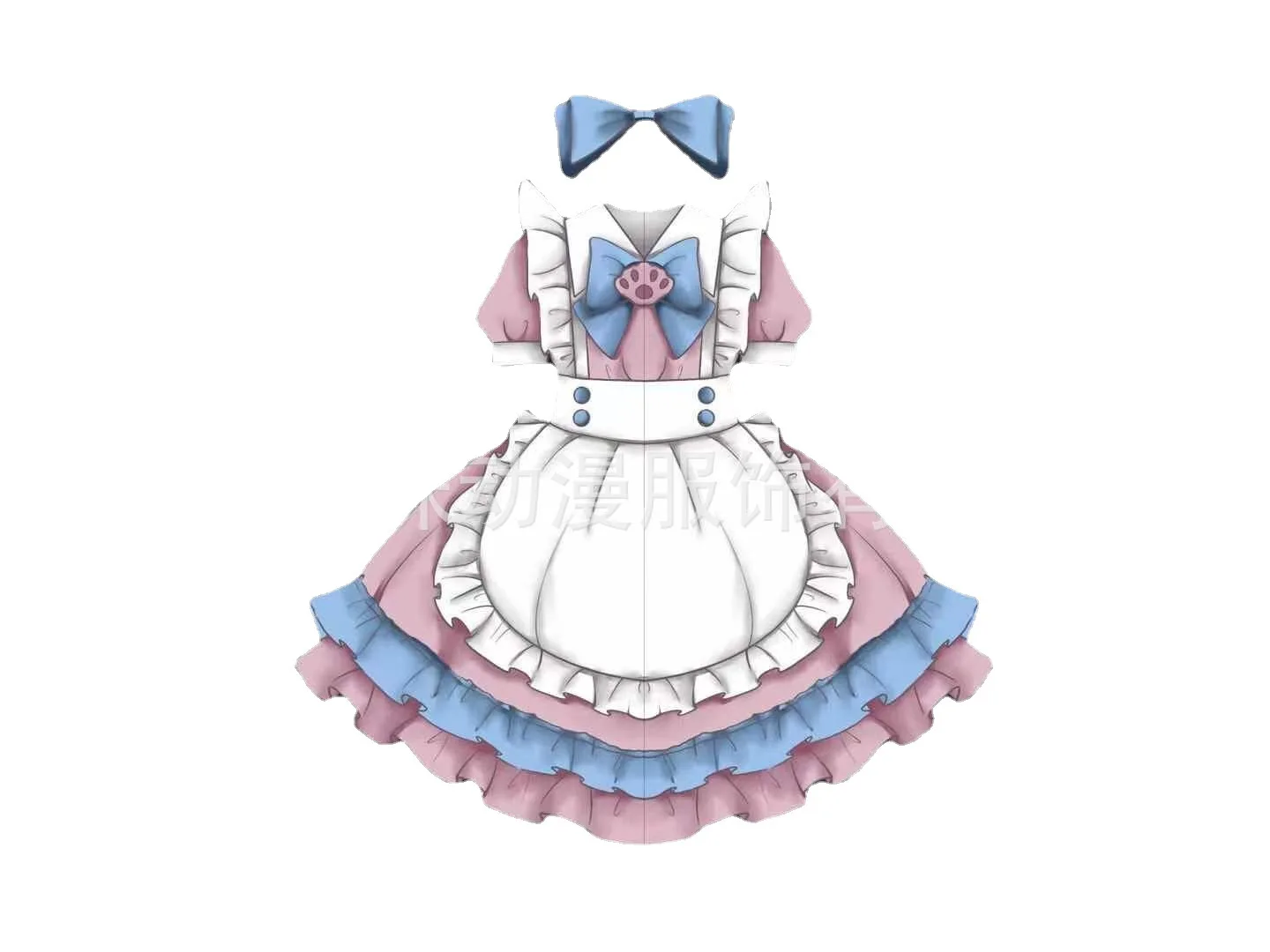 Lolita Short Dress Cosplay Sweet Cute Costume Maid Servant Bow Pink Blue Vestidos Plus Size Kawaii Outfit Anime Clothes 
Lolita Short Dress Cosplay Sweet Cute Costume Maid Servant Bow Pink Blue Vestidos Plus Size Kawaii Outfit Anime Clothes