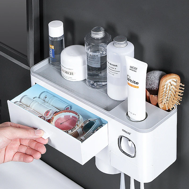 PEISI Ultraviolet Rays Toothbrush Holder Toothpaste Squeezer Dispenser Bathroom Toothbrush Storage Box Bathroom Accessories Set
PEISI Ultraviolet Rays Toothbrush Holder Toothpaste Squeezer Dispenser Bathroom Toothbrush Storage Box Bathroom Accessories Set