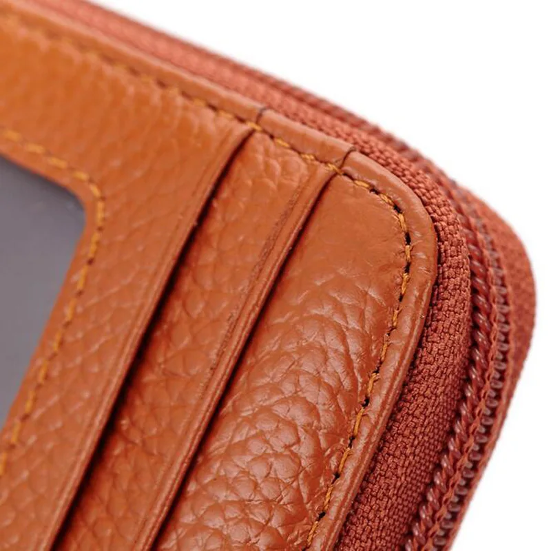 The First Layer of Cowhide Organ Card Holder Women's Card Holder Leather Men's Multi-card Card Holder Zipper Anti-scanning Bag
The First Layer of Cowhide Organ Card Holder Women's Card Holder Leather Men's Multi-card Card Holder Zipper Anti-scanning Bag
