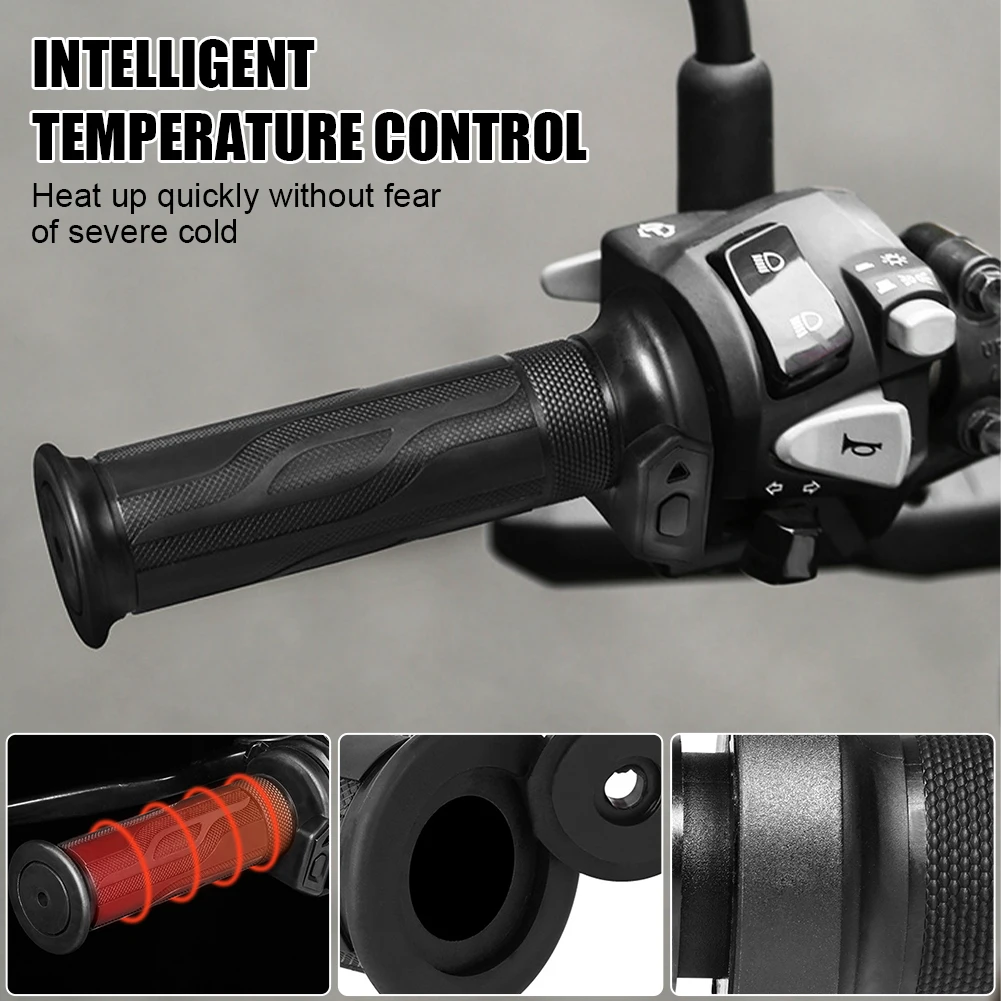 New Universal Motorcycle Heating Handles 12V-24V Winter Riding Heated Grip 2 Heat Adjustment Hand Warmer for 25mm Handlebar
New Universal Motorcycle Heating Handles 12V-24V Winter Riding Heated Grip 2 Heat Adjustment Hand Warmer for 25mm Handlebar