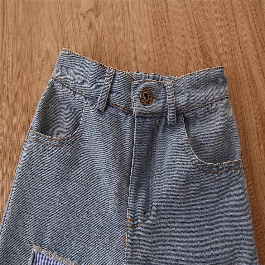 Spring Fashionable Children Set Girls Clothes Sleeveless Striped Blouses + Jeans Pants Toddler Girls Casual Suit Girl Clothing
Spring Fashionable Children Set Girls Clothes Sleeveless Striped Blouses + Jeans Pants Toddler Girls Casual Suit Girl Clothing