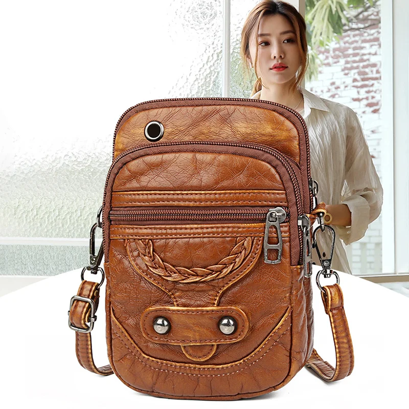 Multi-functional Soft Pu Leather Small Shoulder Bag for Women Vintage Crossbody Bag Cash Purse Cell Phone Bag
Multi-functional Soft Pu Leather Small Shoulder Bag for Women Vintage Crossbody Bag Cash Purse Cell Phone Bag
