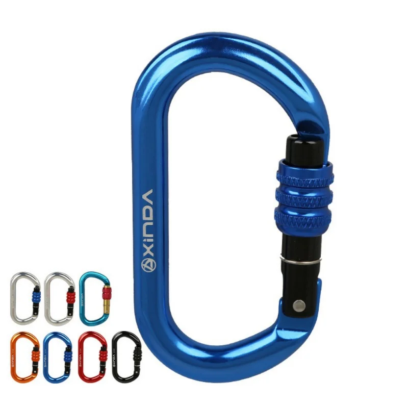 25KN Outdoor Climbing Carabiner Tools for Securing Pets for Rock Climbing Rappelling Auto-Locking Climbing Carabiner Clips
25KN Outdoor Climbing Carabiner Tools for Securing Pets for Rock Climbing Rappelling Auto-Locking Climbing Carabiner Clips