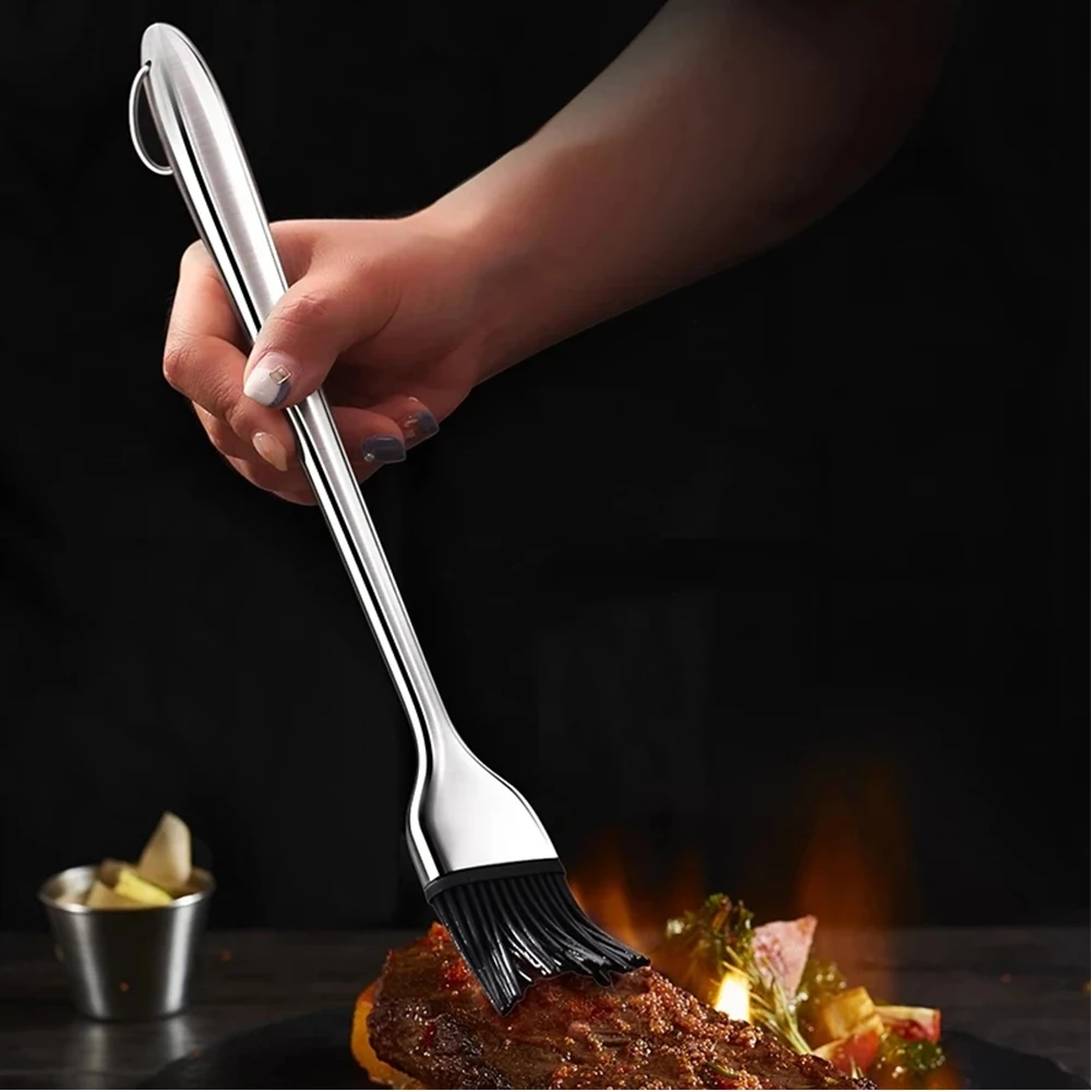 BalleenShiny Stainless Steel Hollow Handle Silicone Brush High Temperature Barbecue Oil Brush Kitchen Cake Baking Cream Brush
BalleenShiny Stainless Steel Hollow Handle Silicone Brush High Temperature Barbecue Oil Brush Kitchen Cake Baking Cream Brush