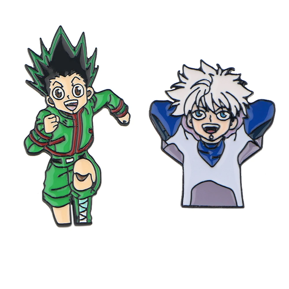K2438 Hunter Anime Enamel Pin Brooches Cartoon Creative Metal Brooch Pins Denim Hat Badge Collar Jewelry Gift
K2438 Hunter Anime Enamel Pin Brooches Cartoon Creative Metal Brooch Pins Denim Hat Badge Collar Jewelry Gift