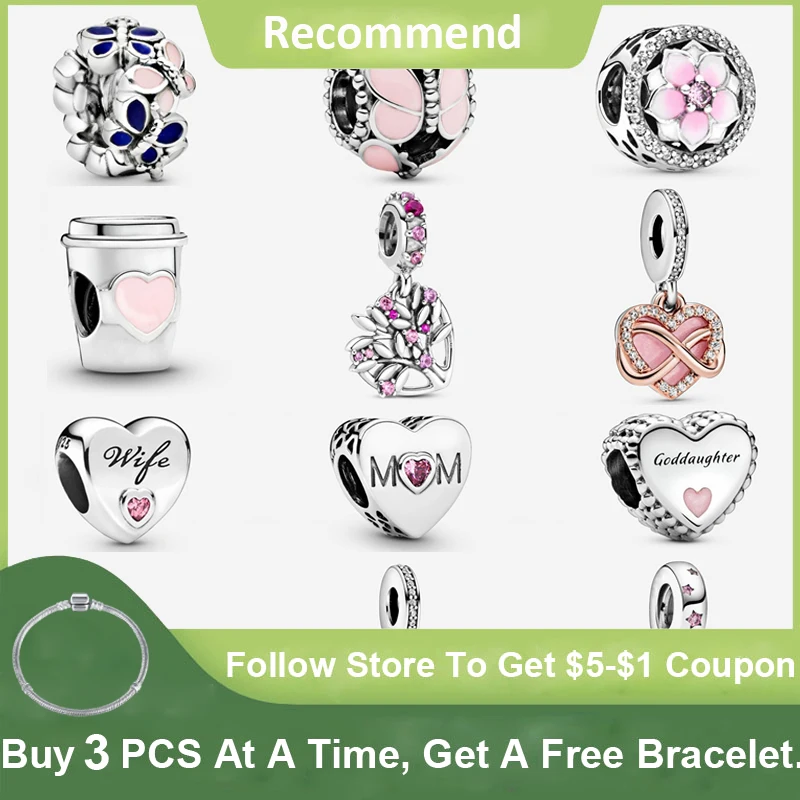 MC 925 Sterling Silver Dazzling Pink Heart Cup Zirconia Beads Fit Original Charms Pandora Bracelet Bead Jewelry Making For Women
MC 925 Sterling Silver Dazzling Pink Heart Cup Zirconia Beads Fit Original Charms Pandora Bracelet Bead Jewelry Making For Women