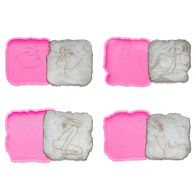 Body Line Art Irregular Coaster Epoxy Resin Mold Cup Mat Mug Pad Silicone Mould DIY Crafts Home Decorations Casting Tool
Body Line Art Irregular Coaster Epoxy Resin Mold Cup Mat Mug Pad Silicone Mould DIY Crafts Home Decorations Casting Tool