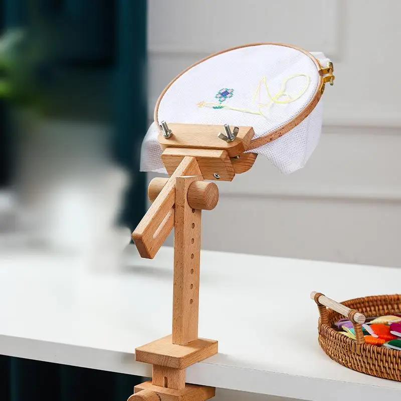 Wooden Embroidery Hoop 360 Degree Rotation Adjustable Desktop Stand Cross Stitch Rack Frames Rings Adults Mother Gifts Sewing
Wooden Embroidery Hoop 360 Degree Rotation Adjustable Desktop Stand Cross Stitch Rack Frames Rings Adults Mother Gifts Sewing