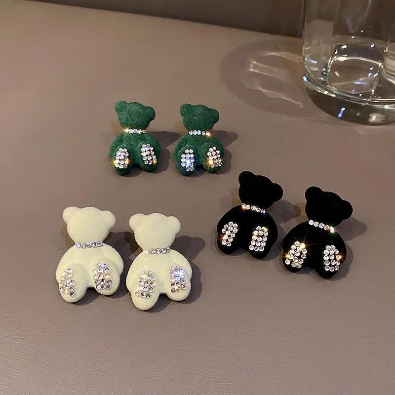 Fantisy 3 Designs Cartoon Animals Pendant Earrings for Women Girls Bling Bling Rhinestone Bear Dangle Earrings Accessories
Fantisy 3 Designs Cartoon Animals Pendant Earrings for Women Girls Bling Bling Rhinestone Bear Dangle Earrings Accessories