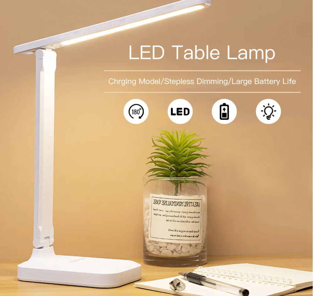 Led table lamp, three color night lamp, adjustable, touch, folding, eye protection, bedside reading, USB charging, DC5V
Led table lamp, three color night lamp, adjustable, touch, folding, eye protection, bedside reading, USB charging, DC5V