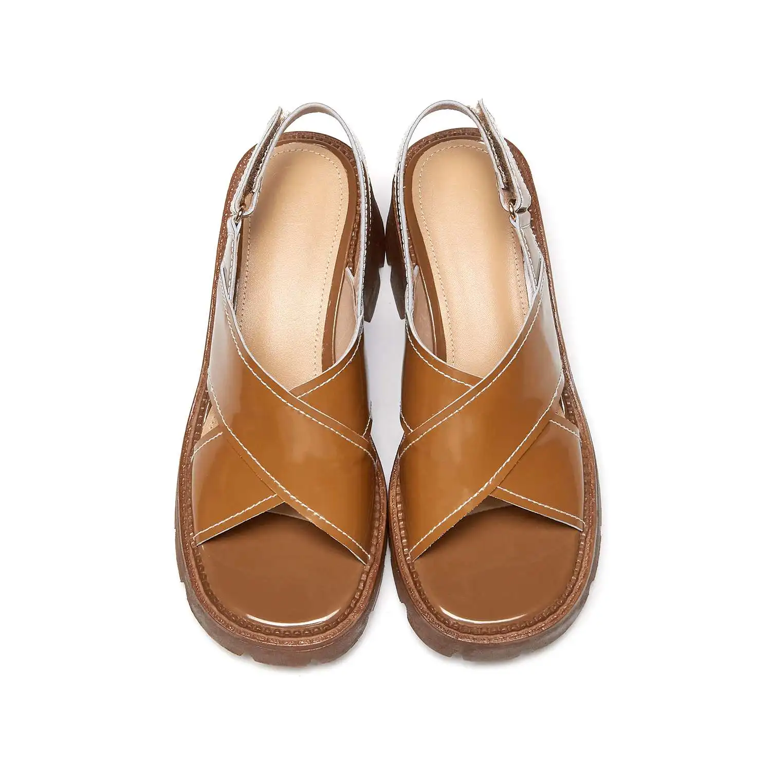 Krazing pot new arrival genuine leather high heels British school vintage solid thick bottom buckle straps sandals women L9f9
Krazing pot new arrival genuine leather high heels British school vintage solid thick bottom buckle straps sandals women L9f9