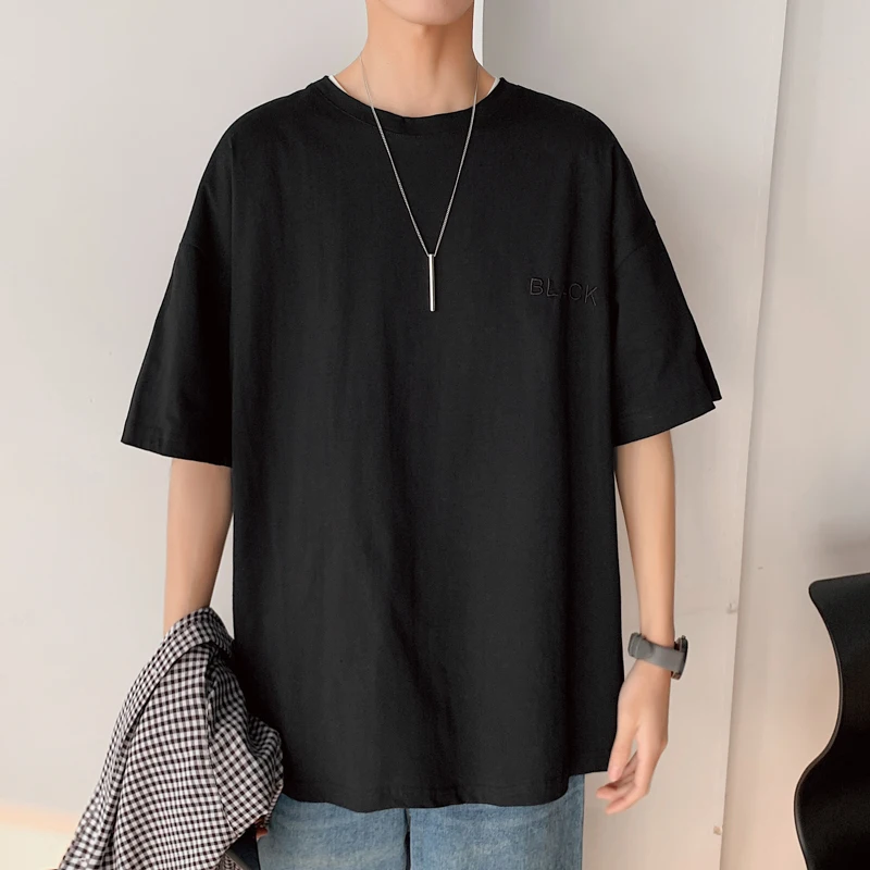 FAKUNTN Short Sleeve Black White Loose T Shirt Men'S 2021 Summer Classic Solid Tshirt Top Tees Casual Clothes Plus OverSize
FAKUNTN Short Sleeve Black White Loose T Shirt Men'S 2021 Summer Classic Solid Tshirt Top Tees Casual Clothes Plus OverSize