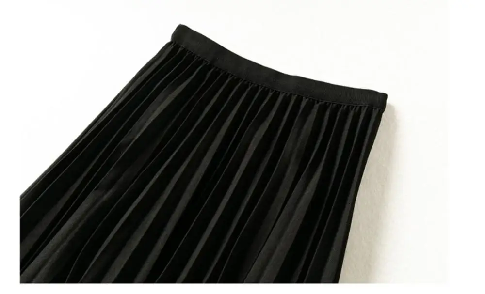 Korean Winter High Waist long Black Skirt female Midi Skirt Autumn long pleated Skirt women 2020 Elegant
Korean Winter High Waist long Black Skirt female Midi Skirt Autumn long pleated Skirt women 2020 Elegant