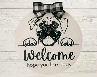 Customizable Welcome, Hope You Like Dog Sign Decoration Family Backyard Garden Plaque Farm Country Decoration Sign 12*8 Inches
Customizable Welcome, Hope You Like Dog Sign Decoration Family Backyard Garden Plaque Farm Country Decoration Sign 12*8 Inches