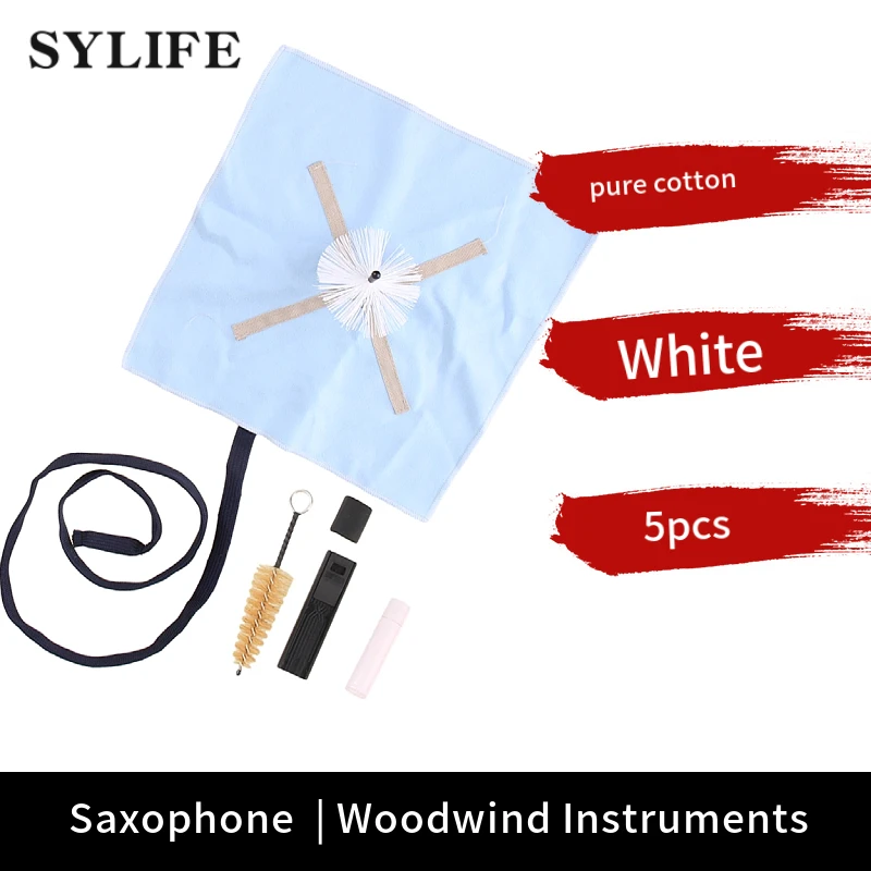 5 Pieces Instrument Saxophone Care Kit Clean Cloth Cork Grease Brush Mouthpiece 
5 Pieces Instrument Saxophone Care Kit Clean Cloth Cork Grease Brush Mouthpiece