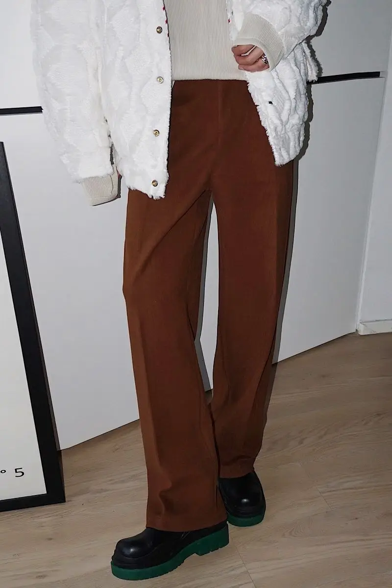 2021 New Youth Fashion Men's Loose Solid Color Thick Woolen Trousers Fashion Casual Wrinkled Straight-leg Pants Black/camel
2021 New Youth Fashion Men's Loose Solid Color Thick Woolen Trousers Fashion Casual Wrinkled Straight-leg Pants Black/camel
