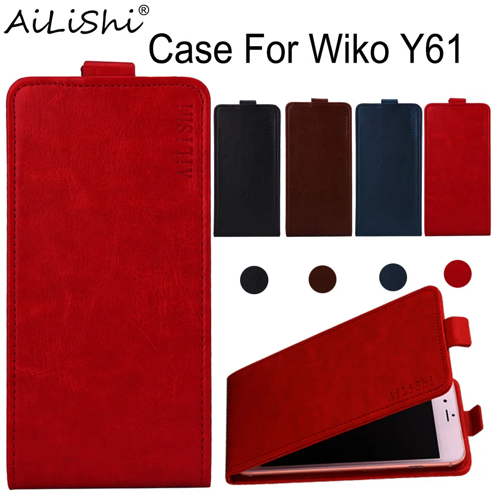 

AiLiShi Case For Wiko Y61 Luxury Flip Top Quality PU Leather Case Y61 Wiko Exclusive 100% Phone Protective Cover Skin+Tracking