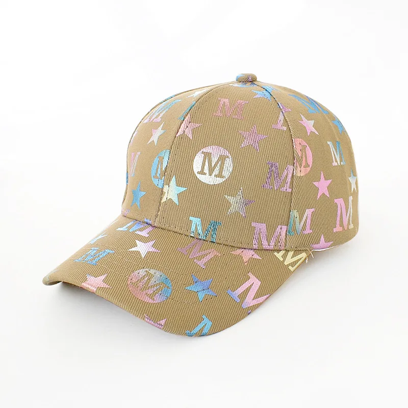 New baseball cap female print spring and summer leisure personality m label sunscreen sun hat travel cap for women
New baseball cap female print spring and summer leisure personality m label sunscreen sun hat travel cap for women