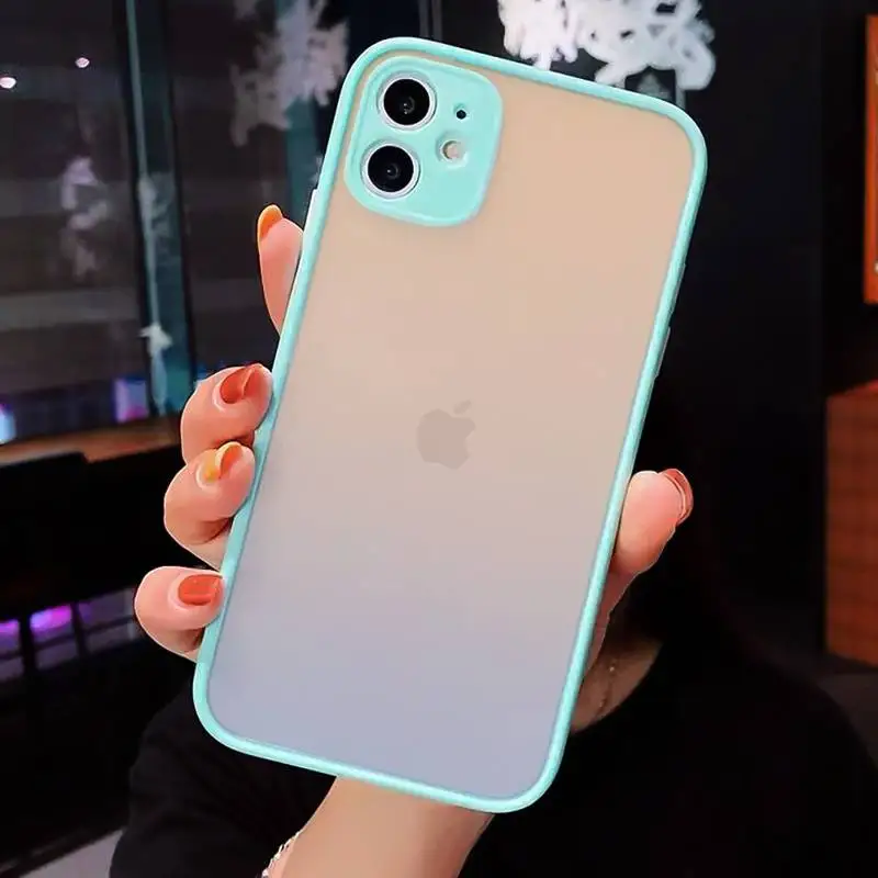 Fashion Gradient translucent Phone Case matte transparent For blue iPhone 7 8 x xs xr 11 12 pro plus max mini Clear Funda
Fashion Gradient translucent Phone Case matte transparent For blue iPhone 7 8 x xs xr 11 12 pro plus max mini Clear Funda