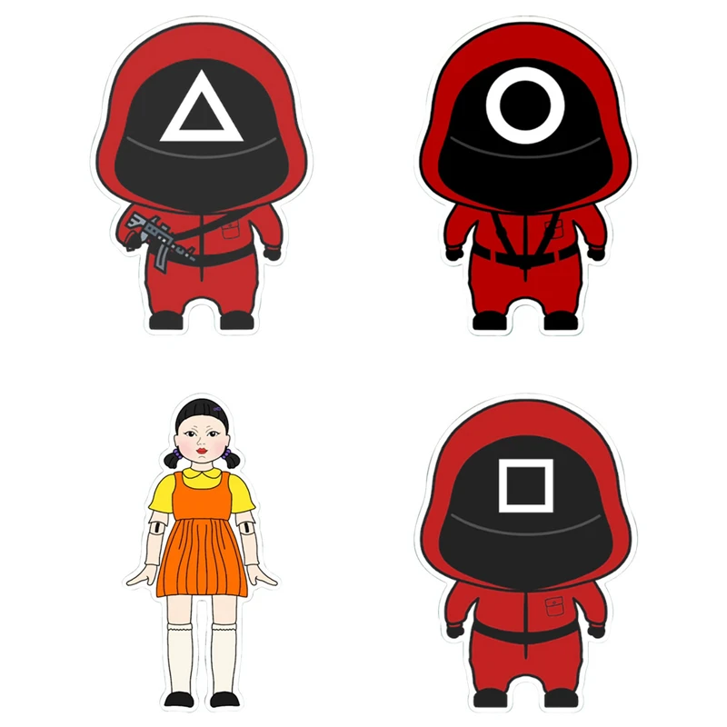 1pc Washi Paper Stickers Squid Game Series Cartoon Character Decor Doll Scary Masked Motorcycle Wall Stickers Waterproof Sticker
1pc Washi Paper Stickers Squid Game Series Cartoon Character Decor Doll Scary Masked Motorcycle Wall Stickers Waterproof Sticker