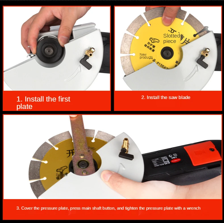 One-time forming cutting machine dust-free water and electricity installation wall chaser
One-time forming cutting machine dust-free water and electricity installation wall chaser