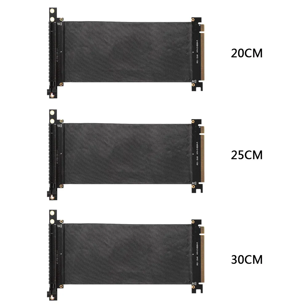 

Кабель-удлинитель PCIe 3,0 16X, 90 °, PCI-E Express, от 16X до 16X, карта расширения, гибкий ленточный удлинитель для серии GTX, HD, RX