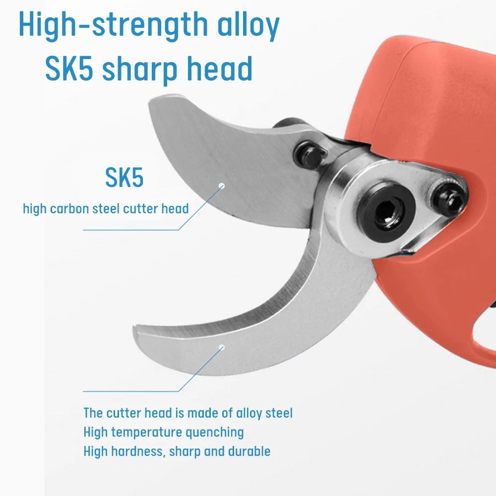 21V 40mm Cordless Pruner Lithium-ion Pruning Shear Efficient Scissors Bonsai Electric Tree Branches Garden Electric Tools
21V 40mm Cordless Pruner Lithium-ion Pruning Shear Efficient Scissors Bonsai Electric Tree Branches Garden Electric Tools