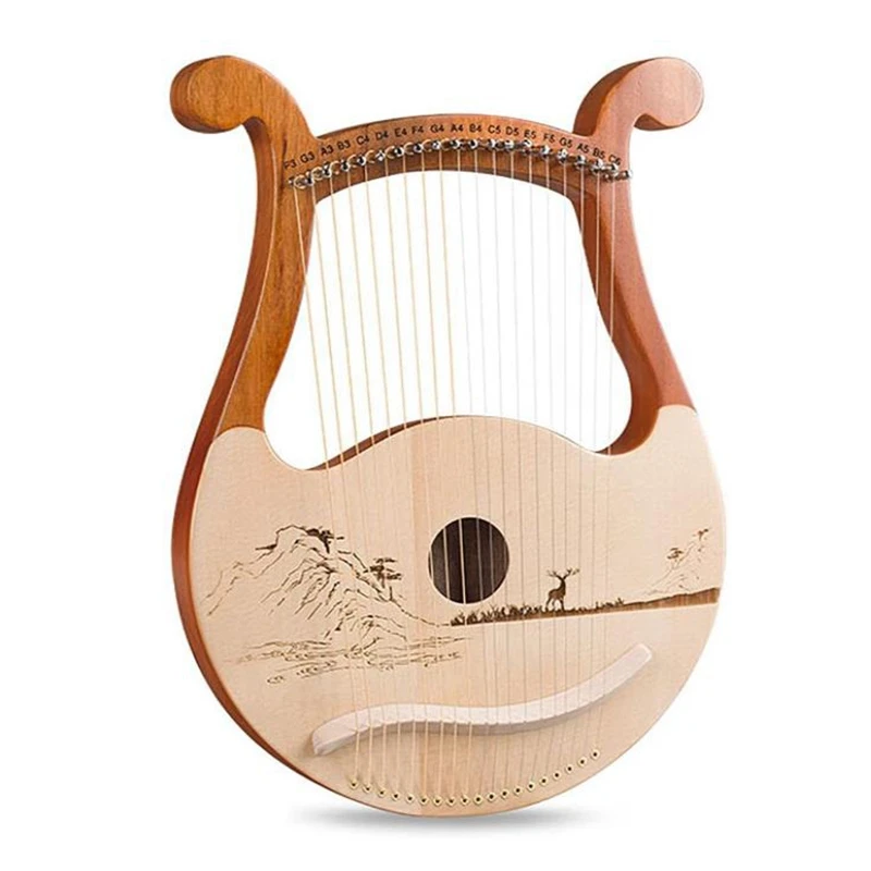 New Lyre Harp,19 String Wood Lye Harp,19 String Lyre Unique Patterns Carved Phonetic Symbols,for Music Lovers Beginners,Etc
New Lyre Harp,19 String Wood Lye Harp,19 String Lyre Unique Patterns Carved Phonetic Symbols,for Music Lovers Beginners,Etc