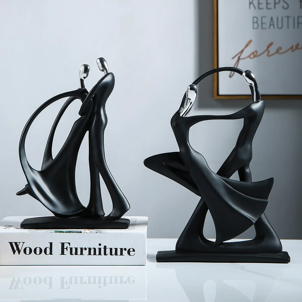 Nordic Decoration Home Accessories One Piece Resin Statues Living Room Decor Moern Dancing Model Couple Abstract Sculpture Decor 
Nordic Decoration Home Accessories One Piece Resin Statues Living Room Decor Moern Dancing Model Couple Abstract Sculpture Decor
