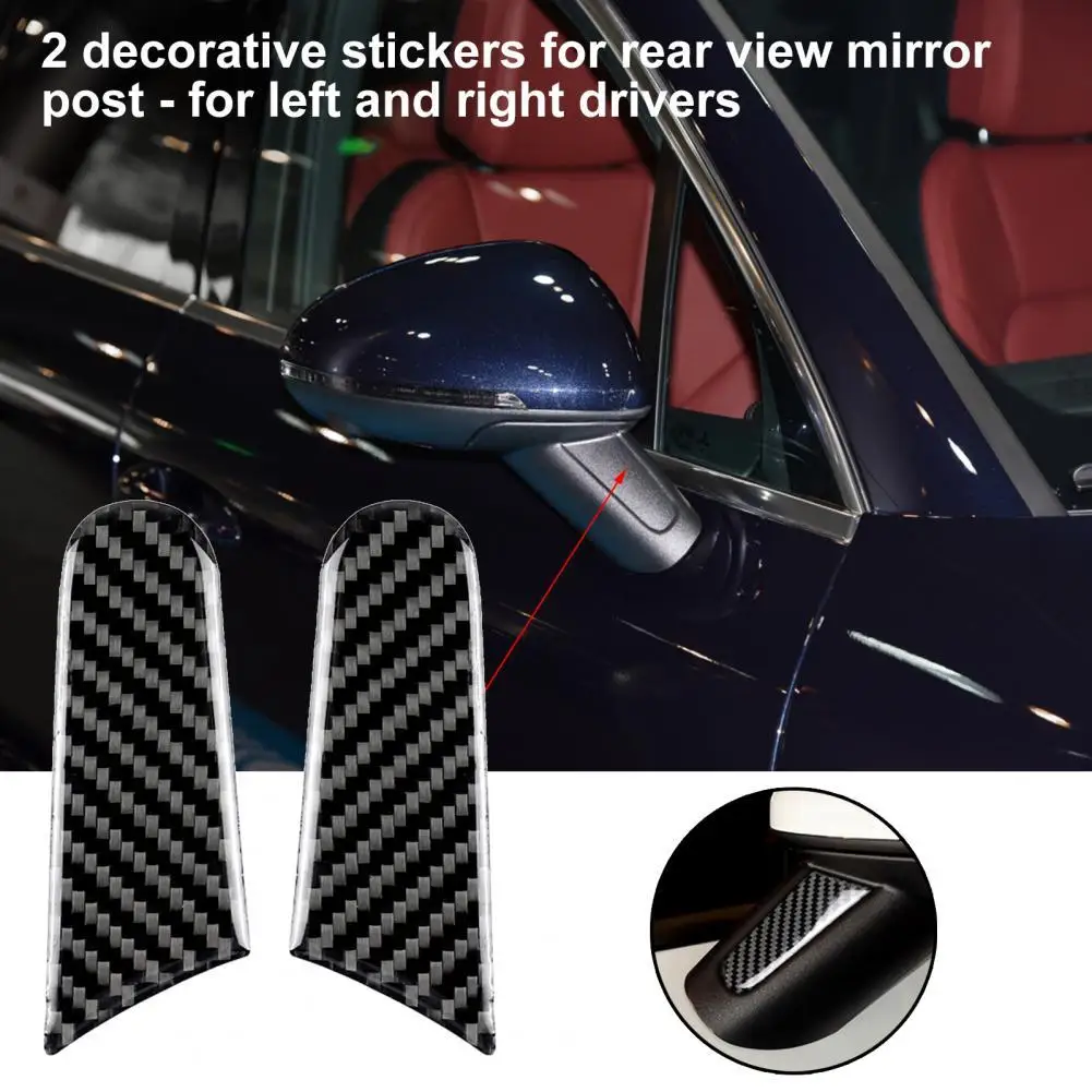 Anti-peel 2Pcs Simple External Rearview Mirror Sticker Excellent Rearview Mirror Sticker Heat-resistant
Anti-peel 2Pcs Simple External Rearview Mirror Sticker Excellent Rearview Mirror Sticker Heat-resistant