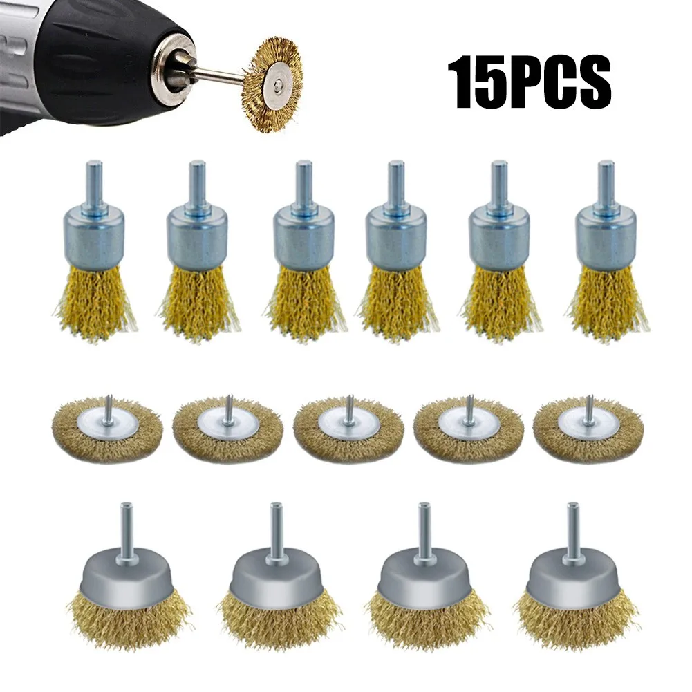 15pcs Stainless Steel Wire Wheel Brass Brush Dremel Rotary Tool For Mini Drill Dremel Polishing Dremel Rotary Tools Accessories
15pcs Stainless Steel Wire Wheel Brass Brush Dremel Rotary Tool For Mini Drill Dremel Polishing Dremel Rotary Tools Accessories