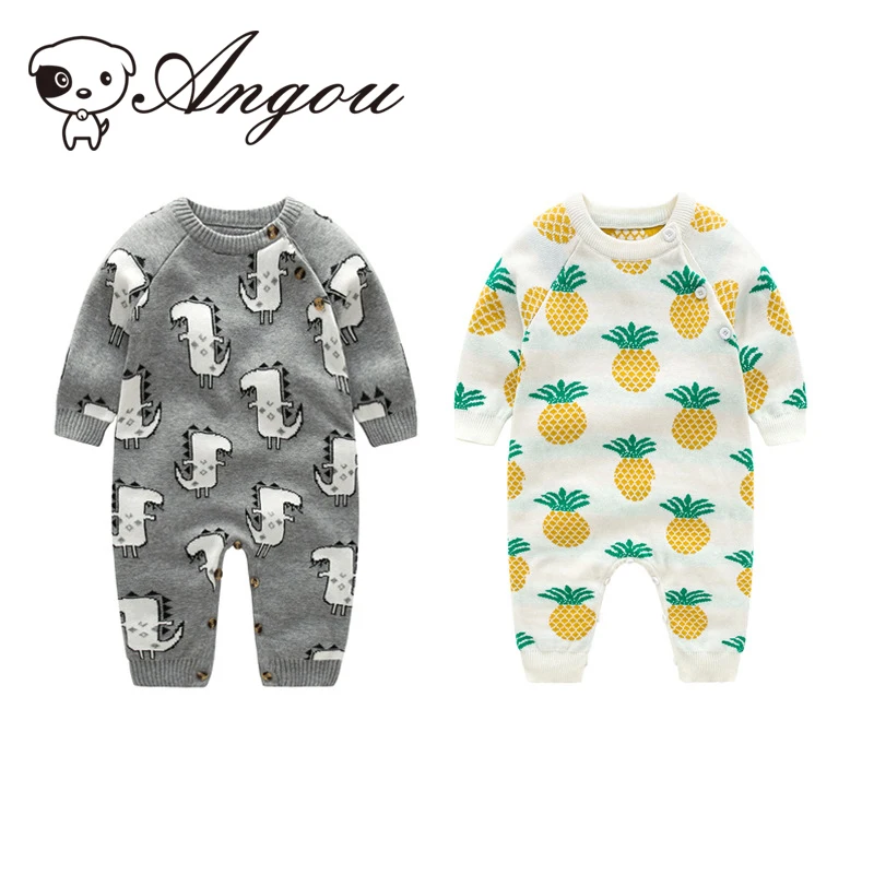 Angou Knitting Baby Boy Girl Winter Romper Long Sleeves Cotton Baby Clothes Printed Cartoon Pineapple Newborn Bay Costume
Angou Knitting Baby Boy Girl Winter Romper Long Sleeves Cotton Baby Clothes Printed Cartoon Pineapple Newborn Bay Costume